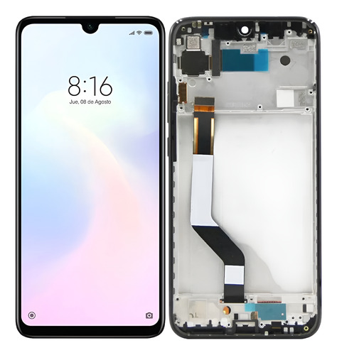 Modulo Para Xiaomi Redmi Note 7 Oled Con Marco Instalamos Negro