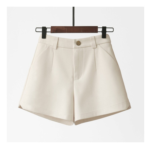 Pantalones Cortos Versátiles Elásticos De Cintura Alta Para