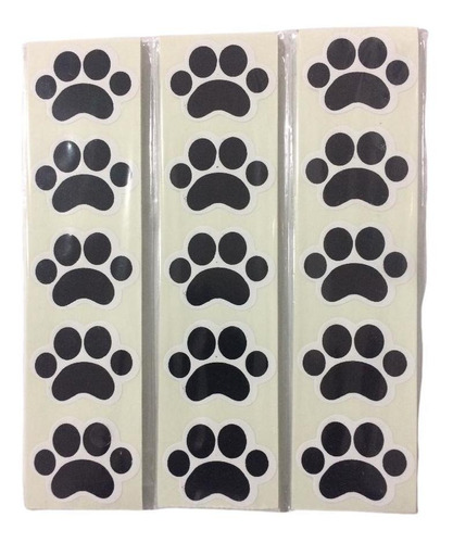 Adesivo Decorativo 100 Unidades 4x3cm Pegada Cachorro Pet