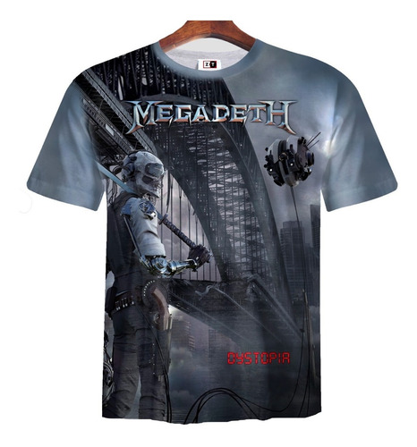 Remera Zt-0831 - Megadeth Dystopia