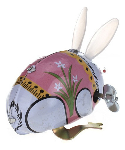 Hx Hx4x Juguete De Hojalata Vintage Wind-up Rana Saltarina