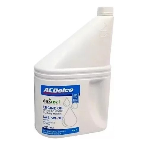 Aceite Motor Chevrolet Acdelco 5w30 Sintético 4l 98553892