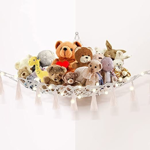 Imagen 3 de 7 de Hamaca De Juguete Peluche Para Colgar Esquinero De Macrame