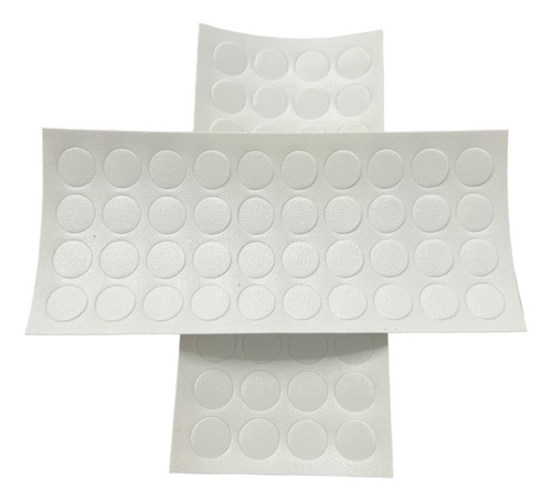 40 Uni Tapa Furo Autoadesivo 13mm Branco Tx Pvc P/ Móveis