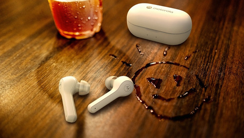 Imagen 2 de 6 de Auriculares Motorola Motobuds 085 Bluetooth Ipx5 Originales Color Negro