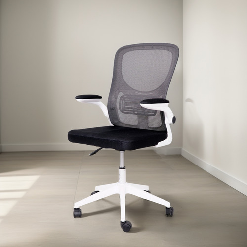 Cadeira Escritório Basic Diretor Tela Mesh Branca Giratória Cor Branco Material Do Estofamento Madeira Revestida De Espuma E Acabamento Em Tela Mesh