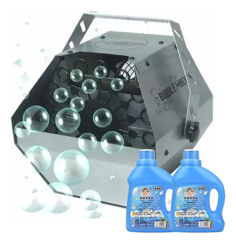 Maquina De Burbuja Metalica + 2 Liquido De 500ml