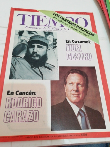 Tiempo N1934 Mayo En Cozumel Fidel Castro En Cancún Rodrigo