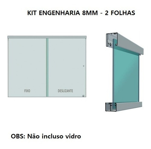 Kit Engenharia 8mm 2 Folhas 1,20 X 1,20 - Cor Preto