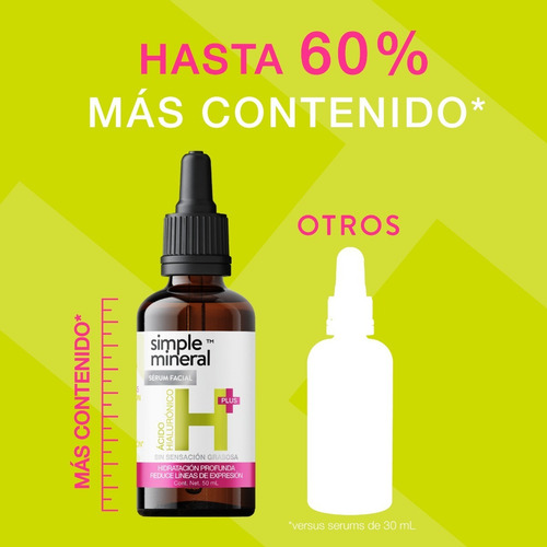 Imagen 3 de 7 de Serum Ácido Hialurónico Reforzado Con Vitamina B5 Alga Roja