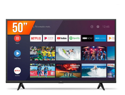 Imagem 1 de 4 de Smart Tv Android Led 50 4k Ultra Hd Tcl 50p615 3 Hdmi Wi-fi