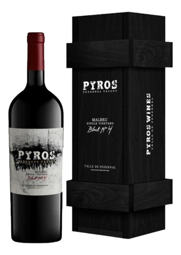 Botellon Pyros Single Vineyard Block Nº4 1,5l Estuche Madera