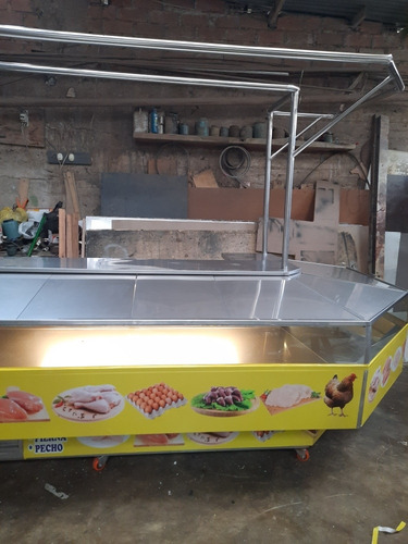 Vitrina Exhibidora De Venta De Aves Y Carnes