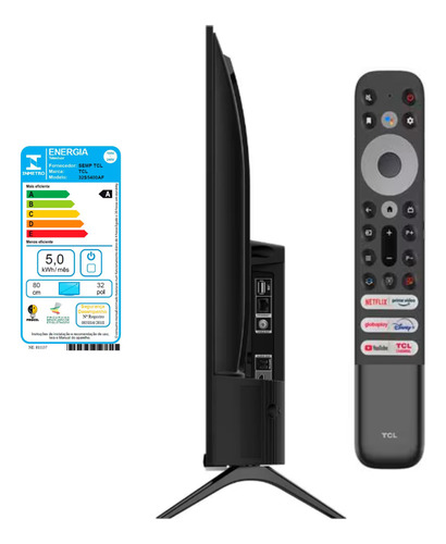 Smart Tv Led 32 Full Hd Com Android Tv Wi-fi, Bluetooth