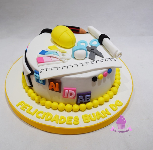 Torta Diseño Grafico Diseñador Graduada Egresados Graduacion