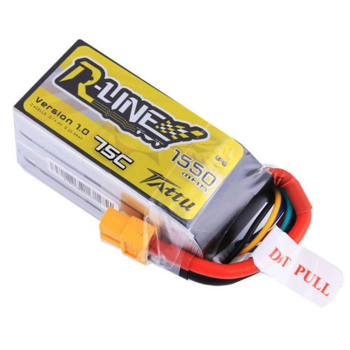 Tattu R-line (1550mah 75c 14.8v 4s) Lipo Batería Xt60 Conect