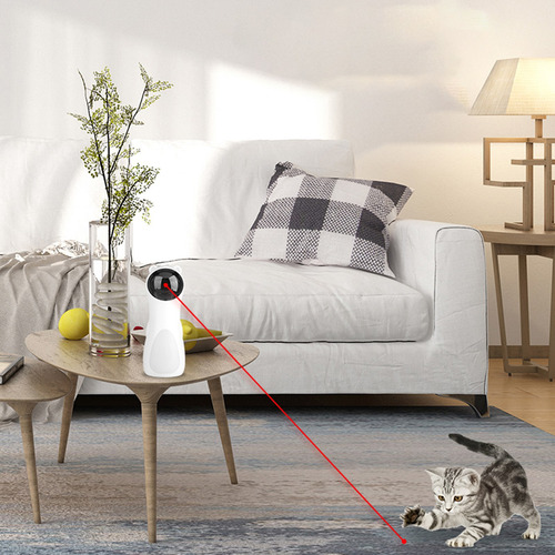 Imagen 6 de 9 de Juguete Láser Para Gato Puntero Láser Giratorio Automático