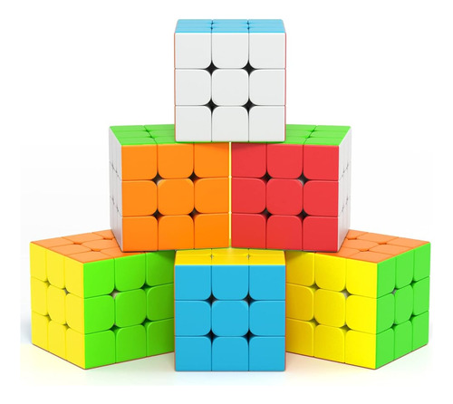 Vdealen 3x3x3 Speed Cube Set, 6 Pack Speed Cube Bulk Profess