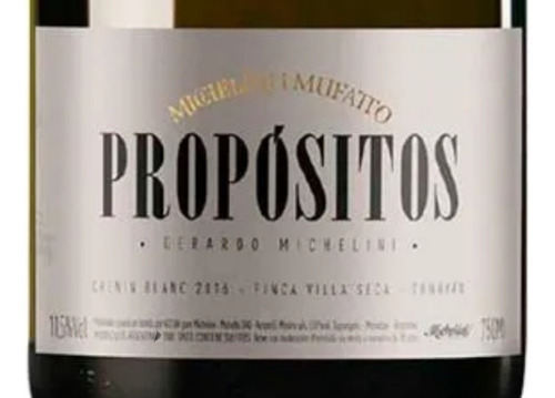 Vinho Argentino Propósitos Chenin Blanc 750 Ml / 1 Un