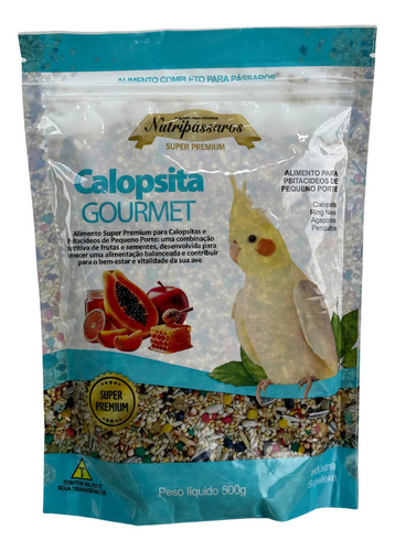 Kit 3 Alimentos Gourmet Para Calopsita Nutripássaros 500g
