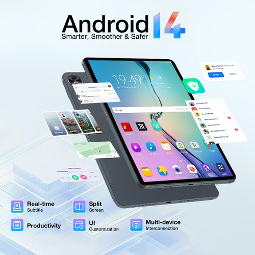 Tablet Doogee T40pro 12 Pulgadas Android 14 20 Gb Ram 512 Gb