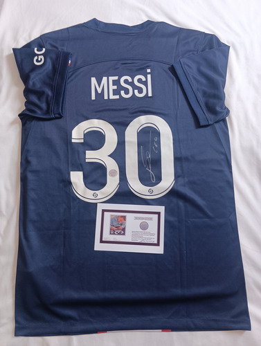 Jersey Messi Autografiado Psg (Usado)