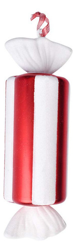 Bl Decoración De Caramelo De Navidad, 32 Cm, Color Rojo Y