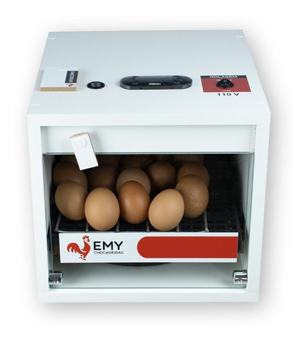 Incubadora para ovos Emy Chocadeiras Emy 20 28m x 29m 110V 150W cor branco