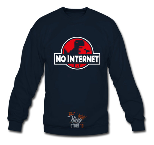 Poleron Polo, No Internet, Dinosaurio, Sin Internet, Xxl