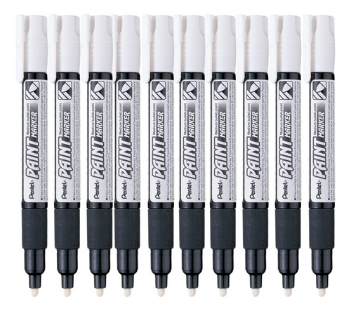 Marcador Industrial Metal Pentel Paint Marker Mediano 12pz