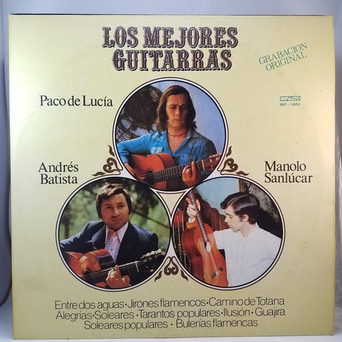 Las Mejores Guitarras - Paco De Lucia - Flamenco - Vinilo Lp