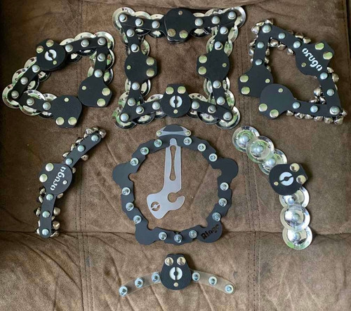 Imagen 7 de 7 de Oruga Mini Sonajas Batería Redoblante Platillo Hi Hats