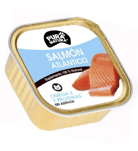 Salmón Atlántico Para Gatos - Pack X12 - Pura Natura