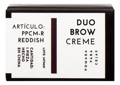 Brow Creme Gel Para Ceja Mf Cosmetics Marifer Pomada Color Reddish