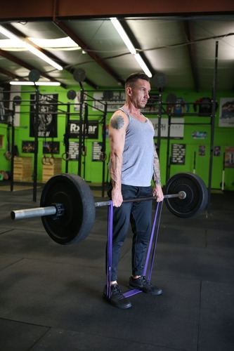 Banda Elástica De Poder Negra - Entrenamiento Gym Crossfit