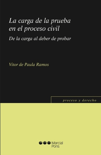 La Carga De La Prueba En El Proceso Civil - De Paula Ramos