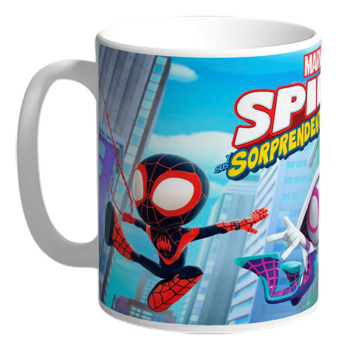 Taza De Ceramica Spidey Superheroes