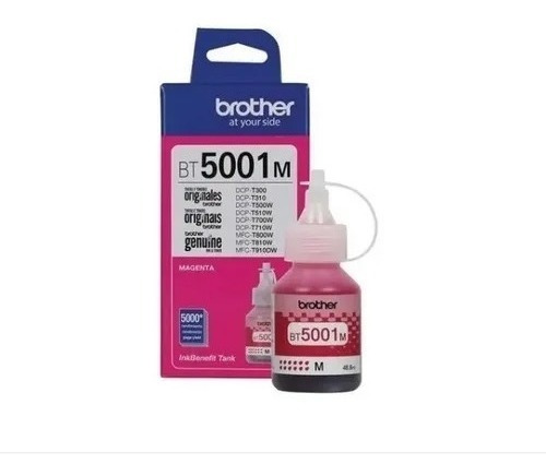 Imagen 1 de 2 de Tinta Brother Bt5001 Cian Magenta Amarillo Dcp-t300 500w Original C/u