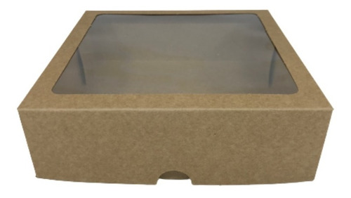 Imagem 3 de 8 de Caixa Para Presente Kraft 20x20x6 Tampa E Fundo 20 Un