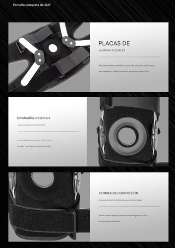 Rodillera Bisagra Soporte Rótula Y Estabilidad /certificada