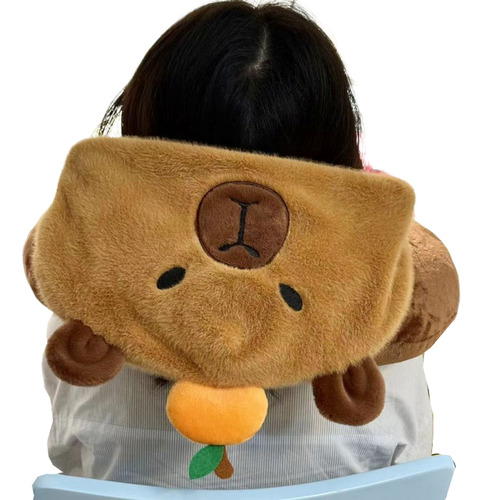 Almohada De Viaje En Forma De U De Capybara (con Capucha) E
