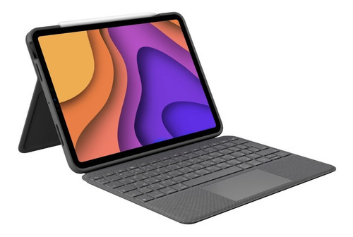 Folio Touch Logitech Para iPad Air 4ta / 5ta Generación Color del teclado Gris oscuro