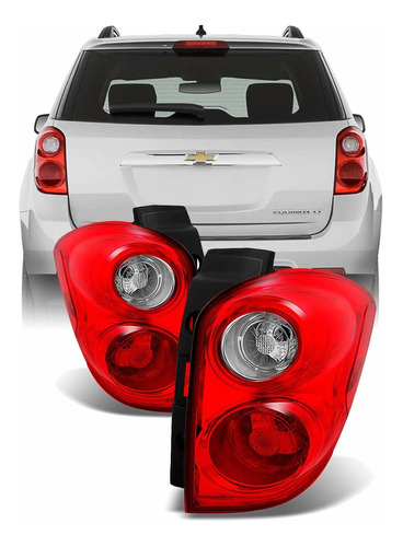 Juego De Par De Luces Traseras Para Chevy Equinox Suv Rojo C