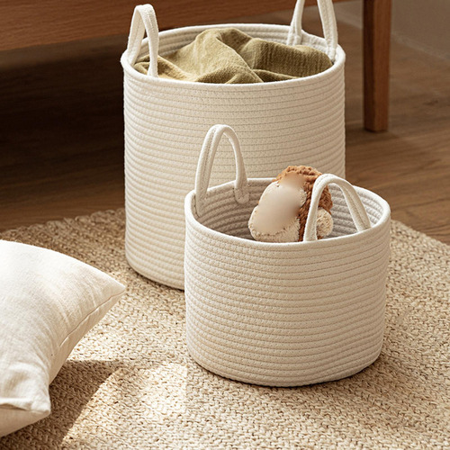 Fweaad Cesta De Juguete Para Bebé Con Asas Cesta De Ropa