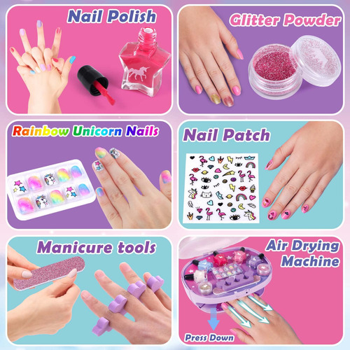 Juego De Esmaltes Golray Kit De Arte De Uñas Todo En Uno Color De Los Geles