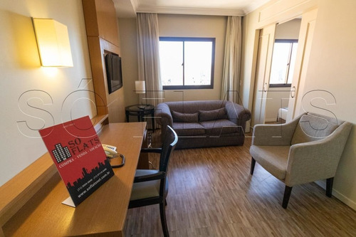 Imagem 1 de 15 de Apartamento Mobiliado No Apart-hotel The World, Para Investimento Na Vila Olímpia - Sf31615