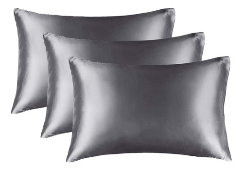 Funda Almohada Satin Tipo Seda Set 3 Unidades 50x76cm