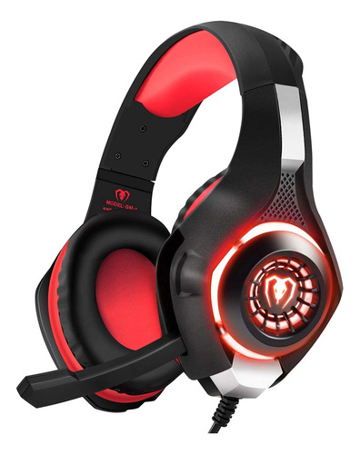 Auriculares Gamer Blue Fire Professional Led Rojo