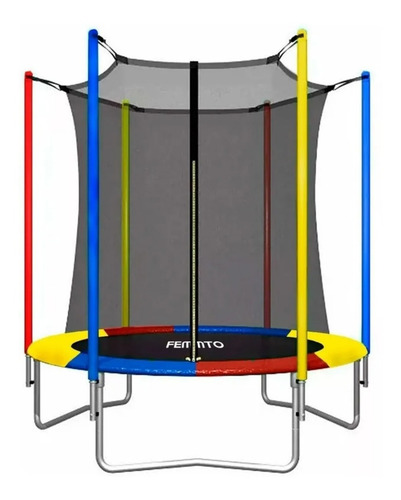 Imagen 1 de 10 de Cama Elastica 1.85 M Saltarin Trampolin Con Red Protectora