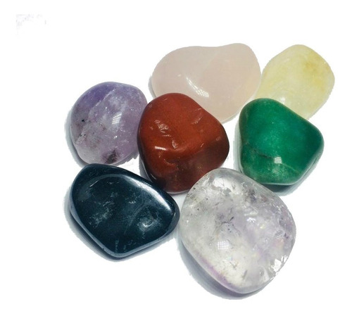 7 Pedras Naturais Dos Chakras Cristais Variados P/ Energia.